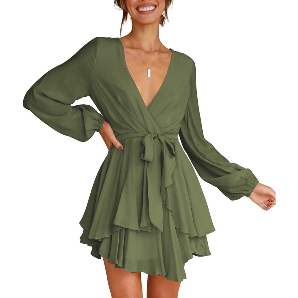 Cosonsen | Ruffle Mini Dress - Picture 3 of 10